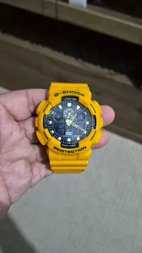 Relógio G-shock GA100 mostarda 