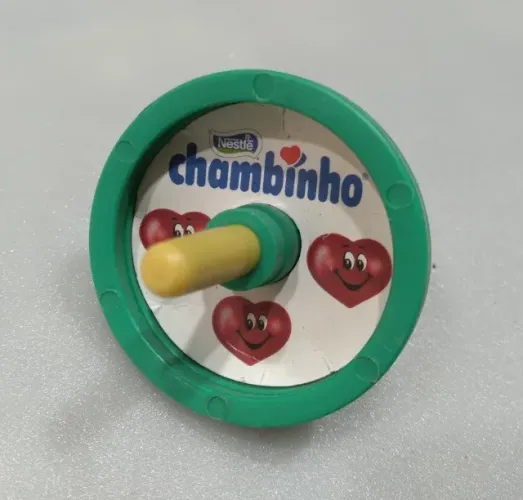 Pião Promocional Vintage da Nestlé Chambinho (Item de Colecionador)