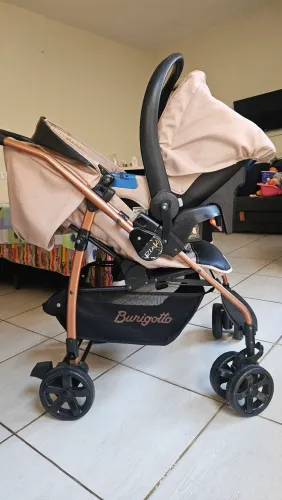 Carrinho + Bebê Conforto Burigotto Rio K
