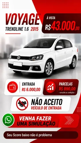 Volkswagen Voyage Comf/highli. 1.6 MI T.flex 8V 4P 2015