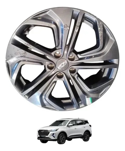 Roda Avulsa Tiggo 7 2023 A 2026 Com Detalhe Cinza-escuro