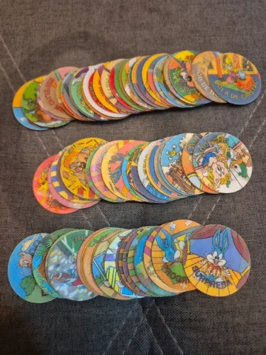 Coleção Tazos Tiny Toon 1997 Elma Chips - 75/100 + Holográficos + 15 Brindes