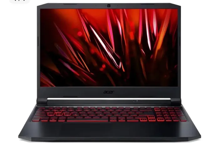 Notebook gamer Acer Aspire Nitro 5 AN517-54 preta e vermelha