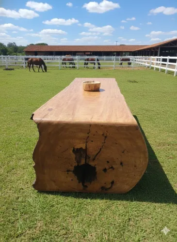 Mesa De Madeira Rustica Estilo Cascata