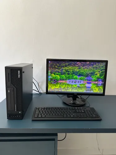 Pc Completo, Gabinete com Monitor 22, HD 1TB + SSD 128GB, 16Gb RAM, Core i3, Wi-Fi 6