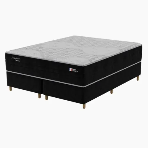 Conjunto de Cama box E Colchão Casal Pocket Novo Pronta entrega