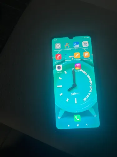 Redimi celular intacto azul pronto para uso