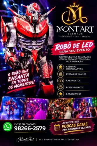 Robozão para Sua Festa e Eventos