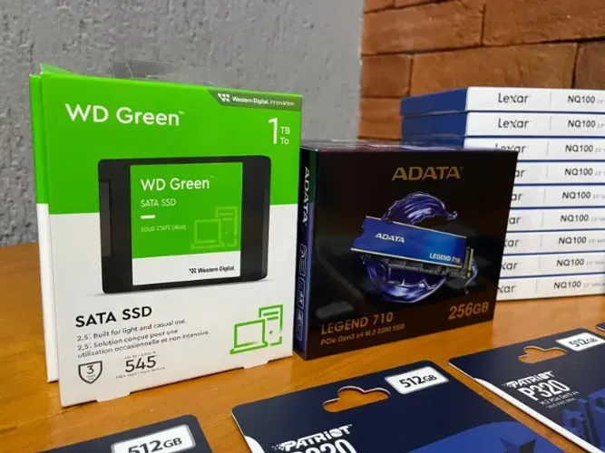 Ssd sata nvme 120 240 480 960 originais com NF (Valores na descrição)