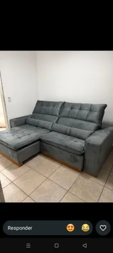sofá retrátil e reclinável