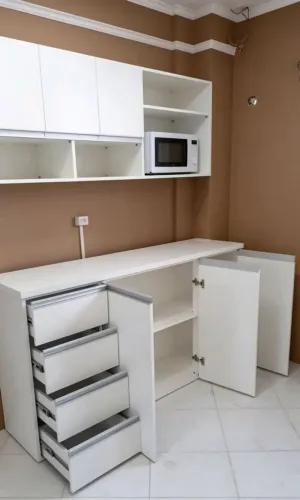 Armário +suporte pra microondas+balcão em mdf