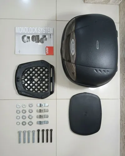 Baú Givi Monolock Simply 45 Litros - Completo + Forro Interno (Impecável)