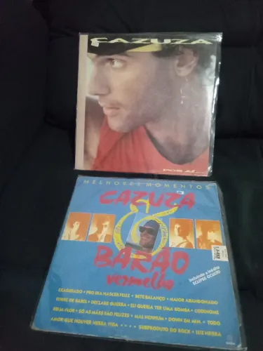 2 LPs discos vinil Cazuza Por Aí e Melhores Momentos com Barão Vermelho