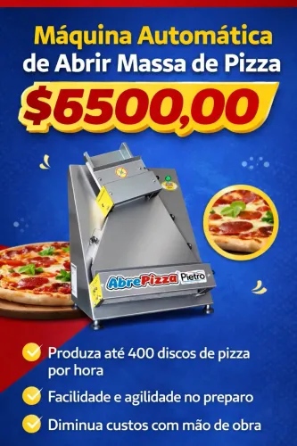 Máquina de abrir massa de pizza