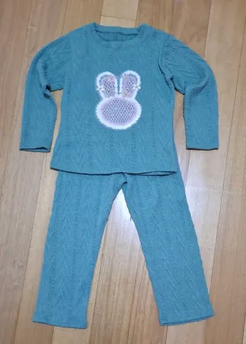 Conjunto em tricot menina - 4 a 5 anos
