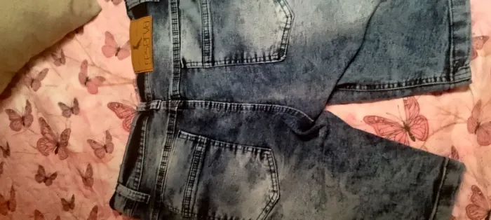 Bermuda masculina jeans adulto tamanho 40
