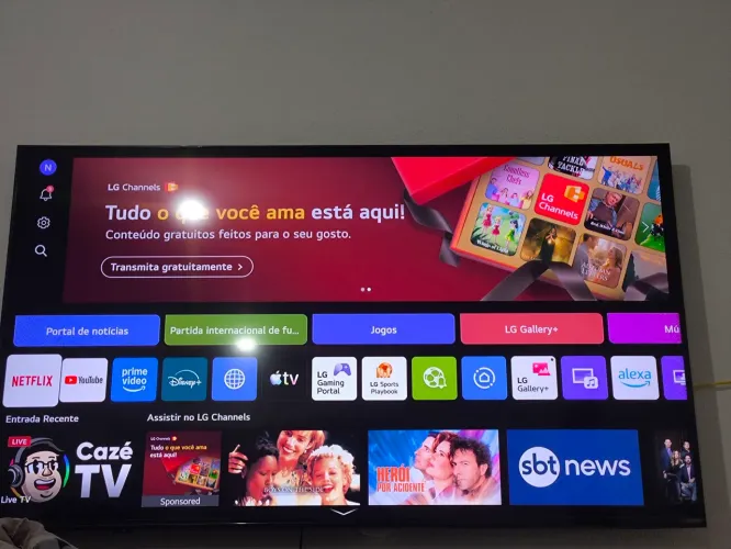 Tv QNed 65 semi nova na garantia 