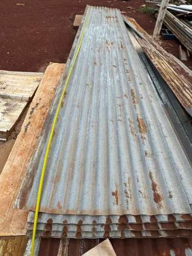 Telha de zinco trapézio e ondulada