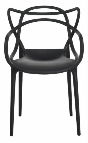 6 Cadeiras Estilo Eames Masters Pretas - Excelente Estado