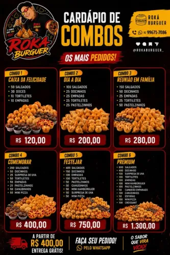 Mini salgados para festa