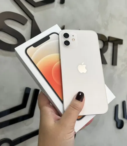 iPhone 12 Branco 64GB (Nota e 3 meses de garantia)
