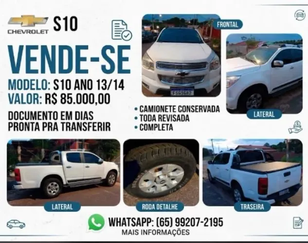 Chevrolet S10 Pick-up LS 2.4 F.power 4X2 CD 2014