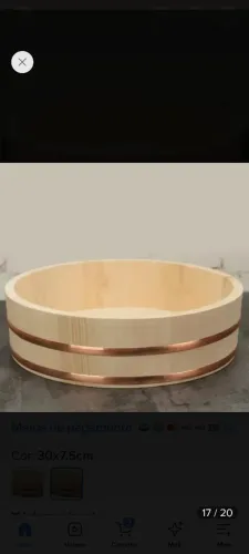 Vendo Bacia Hanguiri Tigela Madeira Para Arroz 60cm Sushi Oriental