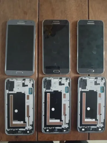 Lote 6 celulares Samsung com defeito pra manutenção ou retirada de peças