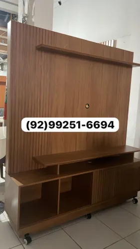 Painel de tv com rack completo 65 polegadas
