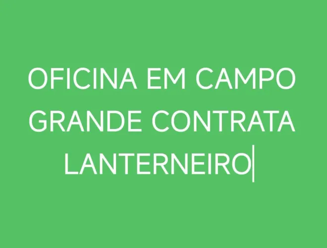VAGA PARA LANTERNEIRO