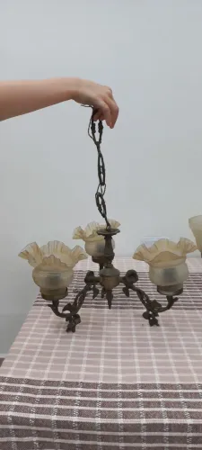Lustre antigo 3 lampadas