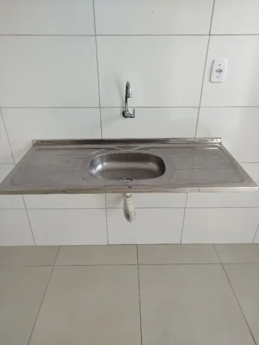 Pia de cozinha inox 1,20m