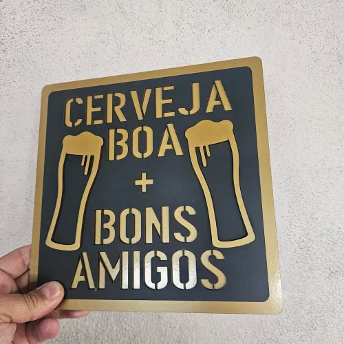 Placa decorativa em MDF