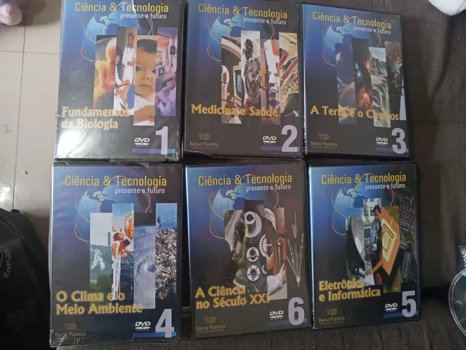 Coleçao 6 DVDS Ciência & Tecnologia Passado e presente ( NOVOS LACRADOS )