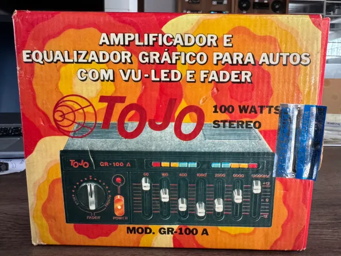 Equalizador e amplificador tojo gr-100a novo zero na embalagem e na promoção 