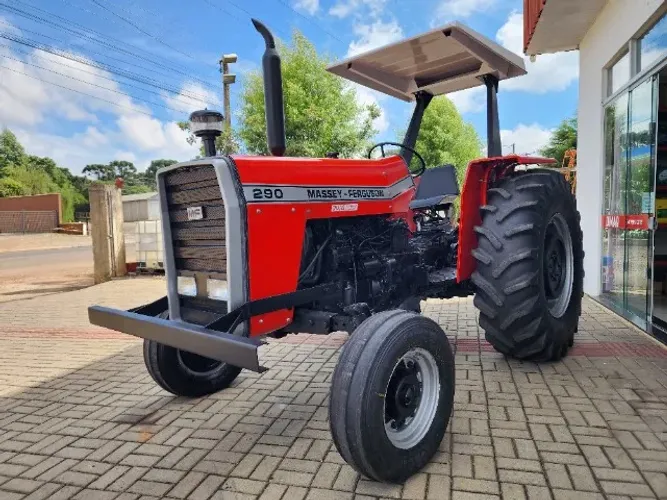 Trator Agrícola MF Massey Ferguson 290 (Simples) 4x2, Ano 1983, 2 Alavancas.