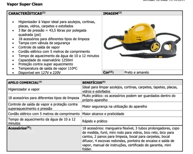 Vendo Vaporeto Super Clean Britânia - Usado