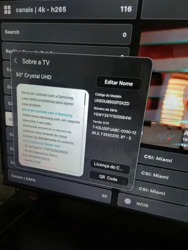 Samsung 50" 4K Crystal UHD - Sem Detalhes