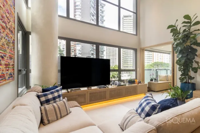 Apartamento duplex contemporâneo próximo ao Parque Ibirapuera