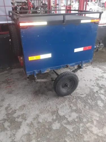 Carretinha Semi-Reboque Para Carro Ou Moto Me - Liga