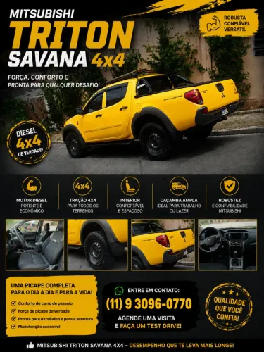Mitsubishi L200 Triton Savana 3.2 CD TBI Dies. Mec. 2016