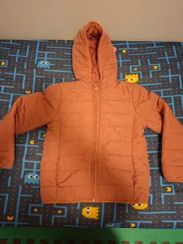 Jaqueta Puffer infantil 100% poliéster tamanho 11-12