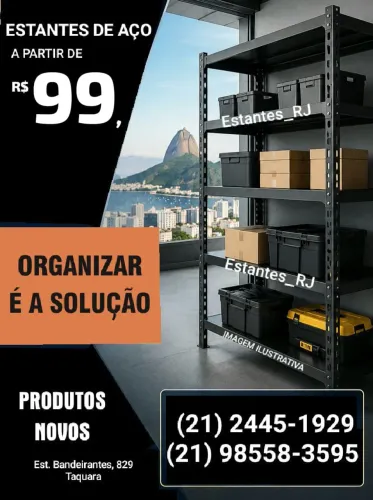 Estantes de Ferro / Aço Kit Prateleiras a partir R$99,00