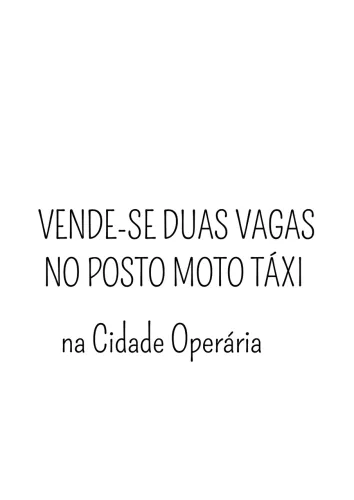 VAGA NO POSTO MOTO-TÁXI
