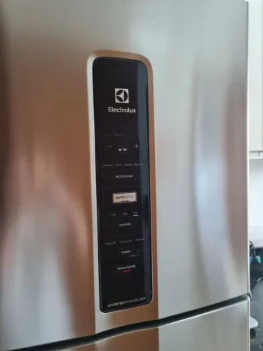 Geladeira Electrolux Frost Free Inverter 410L Efficient AutoSense Duplex cor Inox Look (IF