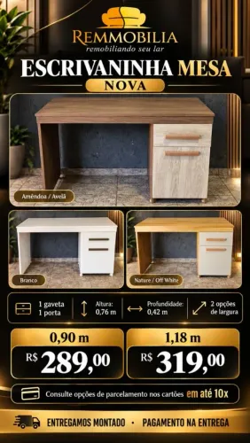 ESCRIVANINHA NOVA ENTREGAMOS MONTADO