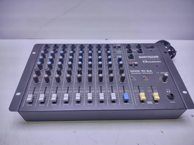 Mesa de som wattsom MXS 10 SA áudio mixer pouco uso funcionando perfeitamente sem