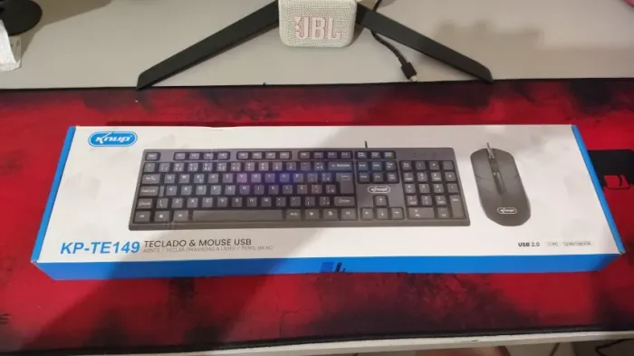 Kit Teclado e Mouse Knup Escritorio Kp-Te149