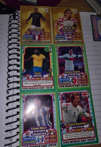 Figurinhas da copa para colecionador