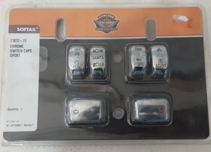 Kit esportivo tampas interruptor cromado Harley Davidson Softail 2011